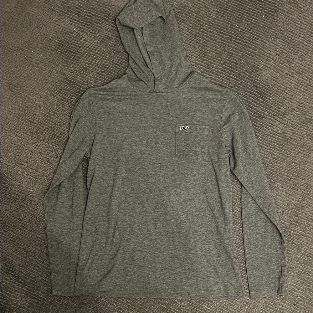Vineyard Vines Gray Long Sleeve Hoodie Tee